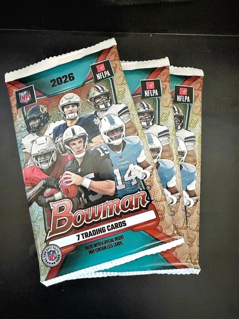 Topps 2026 Bowman NFL Football TCG Cards Packs - Mega Box Packs - lot of 3 NWT